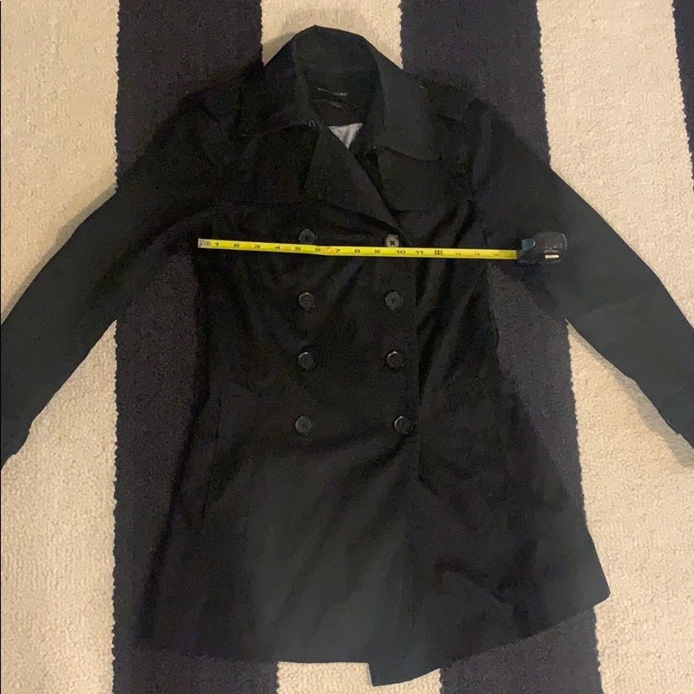 Banana Republic Factory Black Trench Coat No Belt